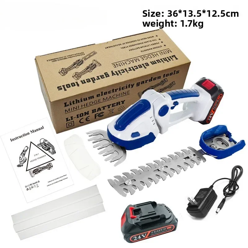 Premium Household Single-handed Lithium Battery Pruning, Grass Cutting, Fence Cutting, Landscaping Dual-purpose Trimmer