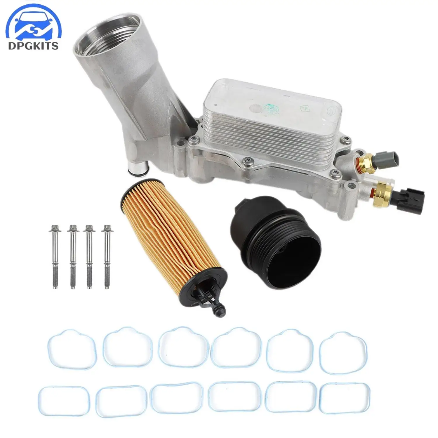 

DPGKITS алюминиевый корпус масляного фильтра в сборе для Jeep Dodge Chrysler 2011-2016 годов выпуска 5184294AE 68105583AF автомобильные аксессуары