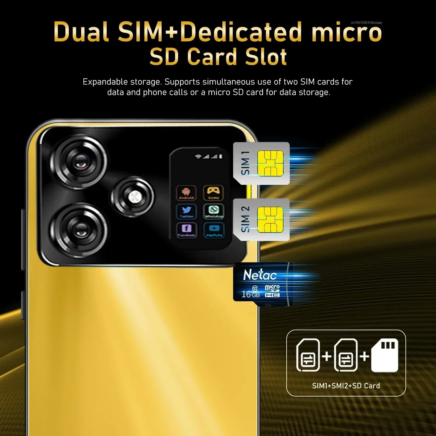 Imagem -06 - Pro Dual Sim Smartphone Android Versão Global Celular Desbloqueado 16 gb Mais 1tb 4g 5g Original Pooc-x6