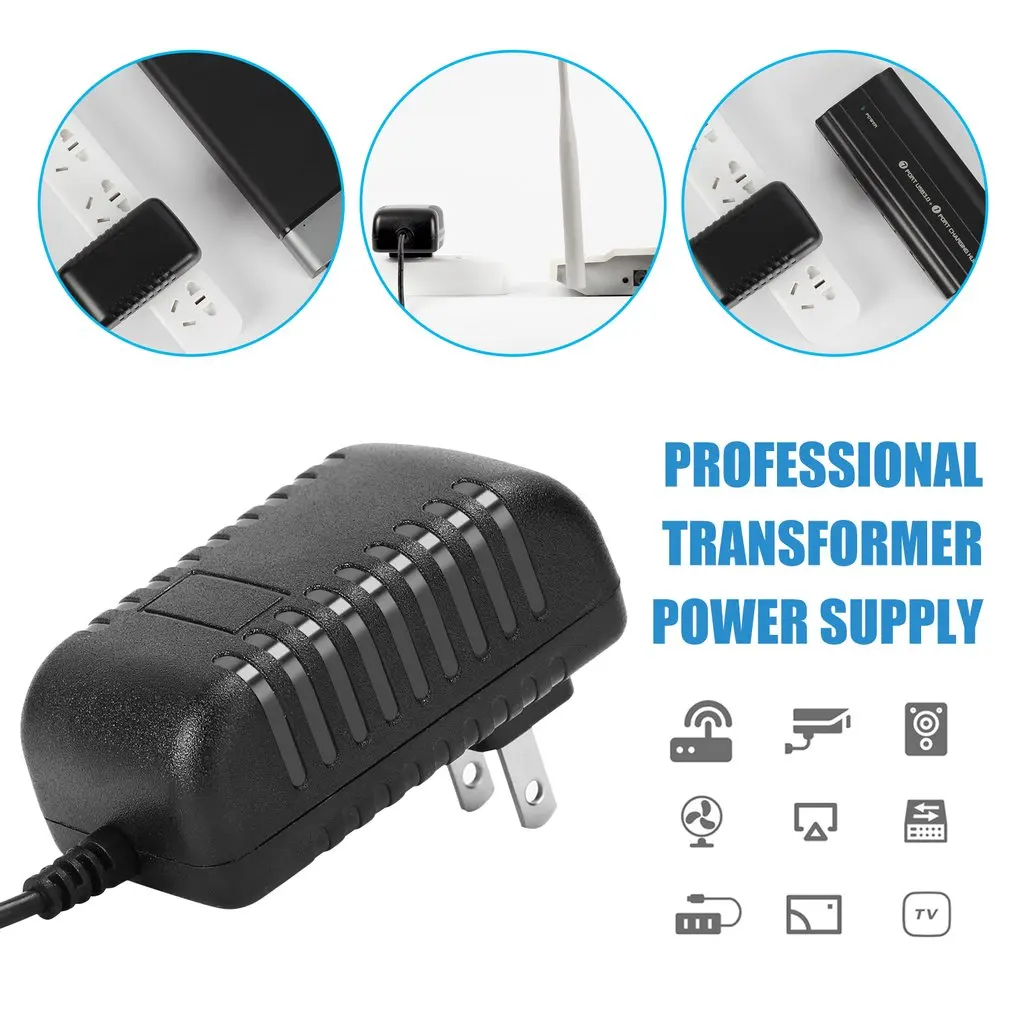 DC 12V 2A AC Adapter Power Supply Transformer Power Adapter Converter Wall Charge Adapter For Professional Home Use