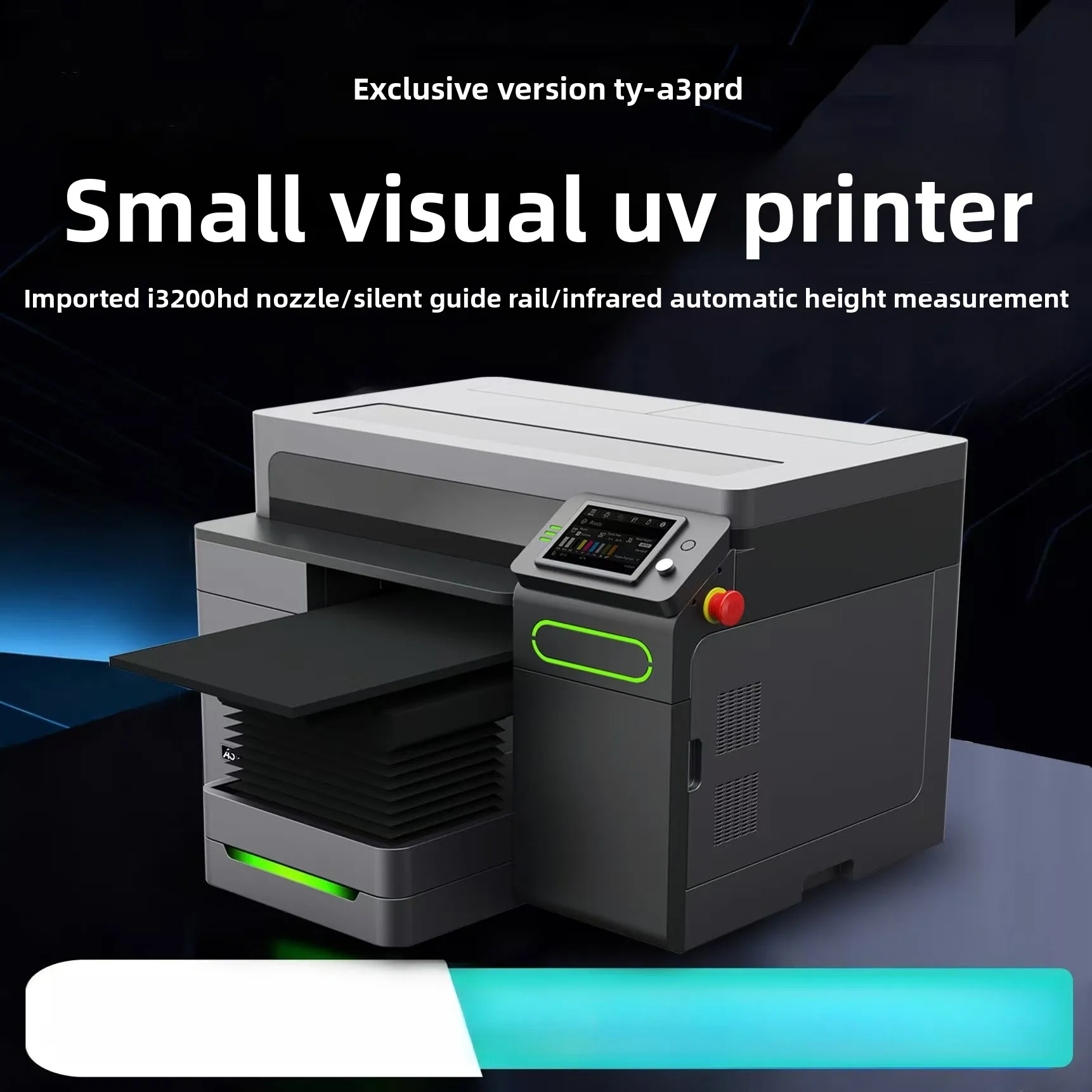 

Компактный УФ-принтер формата А3 для печати на чехлах для телефонов/ПВХ-картах/акриловых вывесках/кристаллических этикетках, рекламная печатная машина