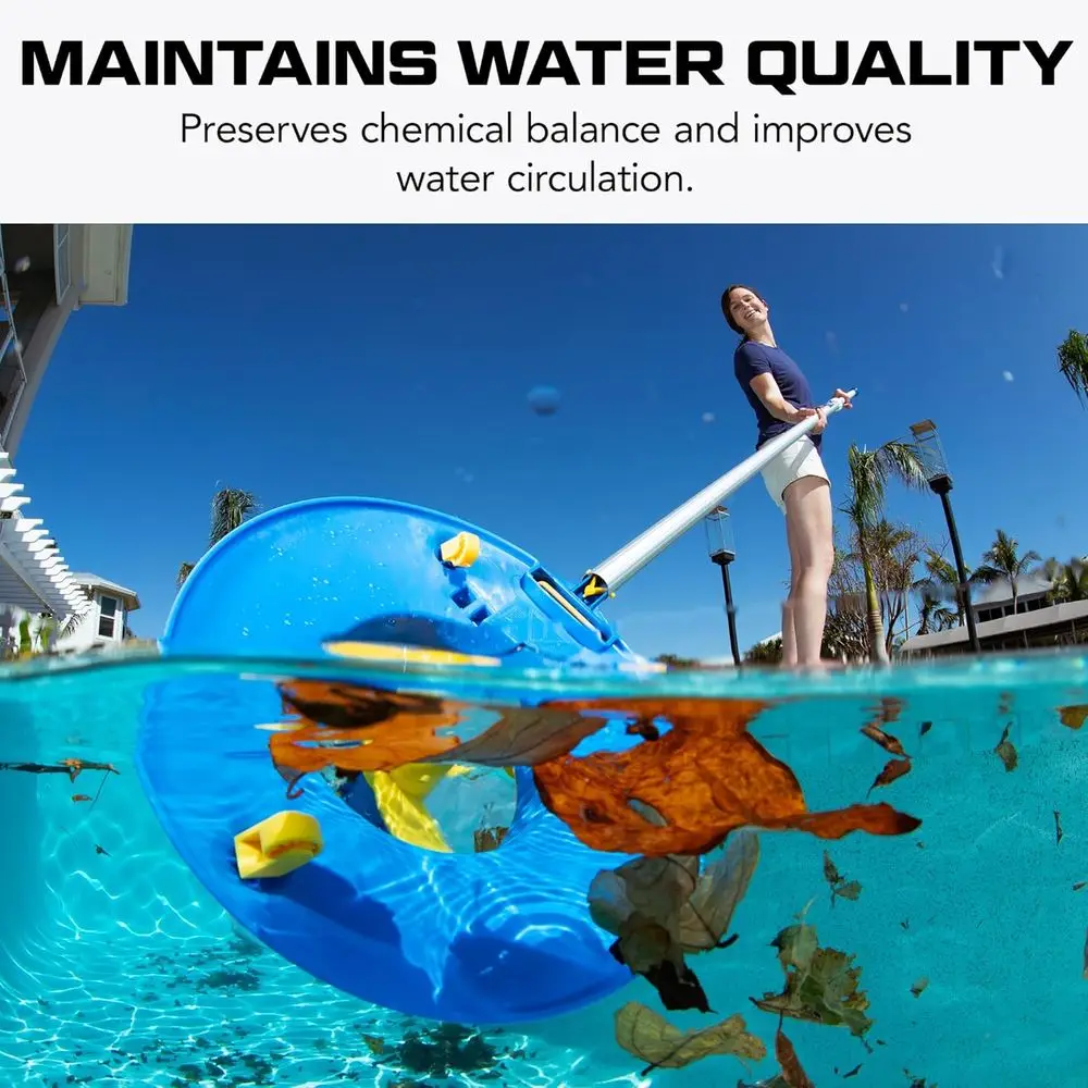 เครื่องดูดฝุ่นสระว่ายน้ำไร้สายพร้อมถุงตาข่าย เครื่องเก็บใบไม้แบบใช้แบตเตอรี่สำหรับสระว่ายน้ำแบบฝังดินและแบบตั้งพื้นโดยวอเตอร์เทค