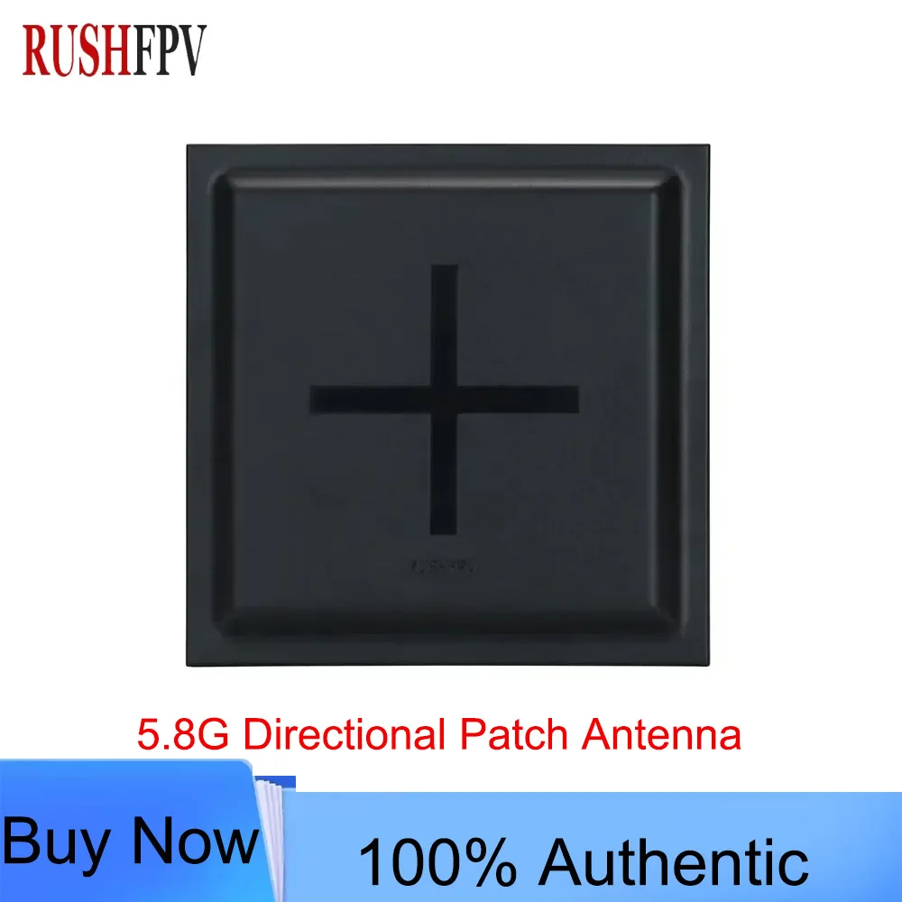 RUSHFPV 5.8GHz 15.5dBi Patch Antenna RHCP, 5600-6000MHz Long Range for FPV Drone, 4X Range Boost, SMA Connector Racing