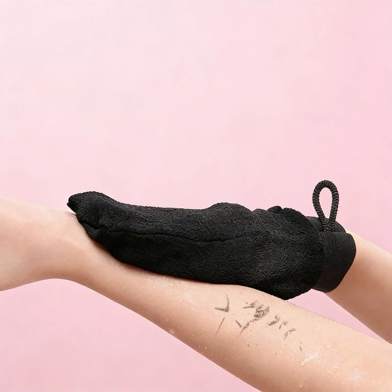 1 Piece Double Sided Hammam Scrub Mitt Magic Peeling Glove Exfoliating Tan Removal Mitt Second Pieces discount Tan Removal Mitt