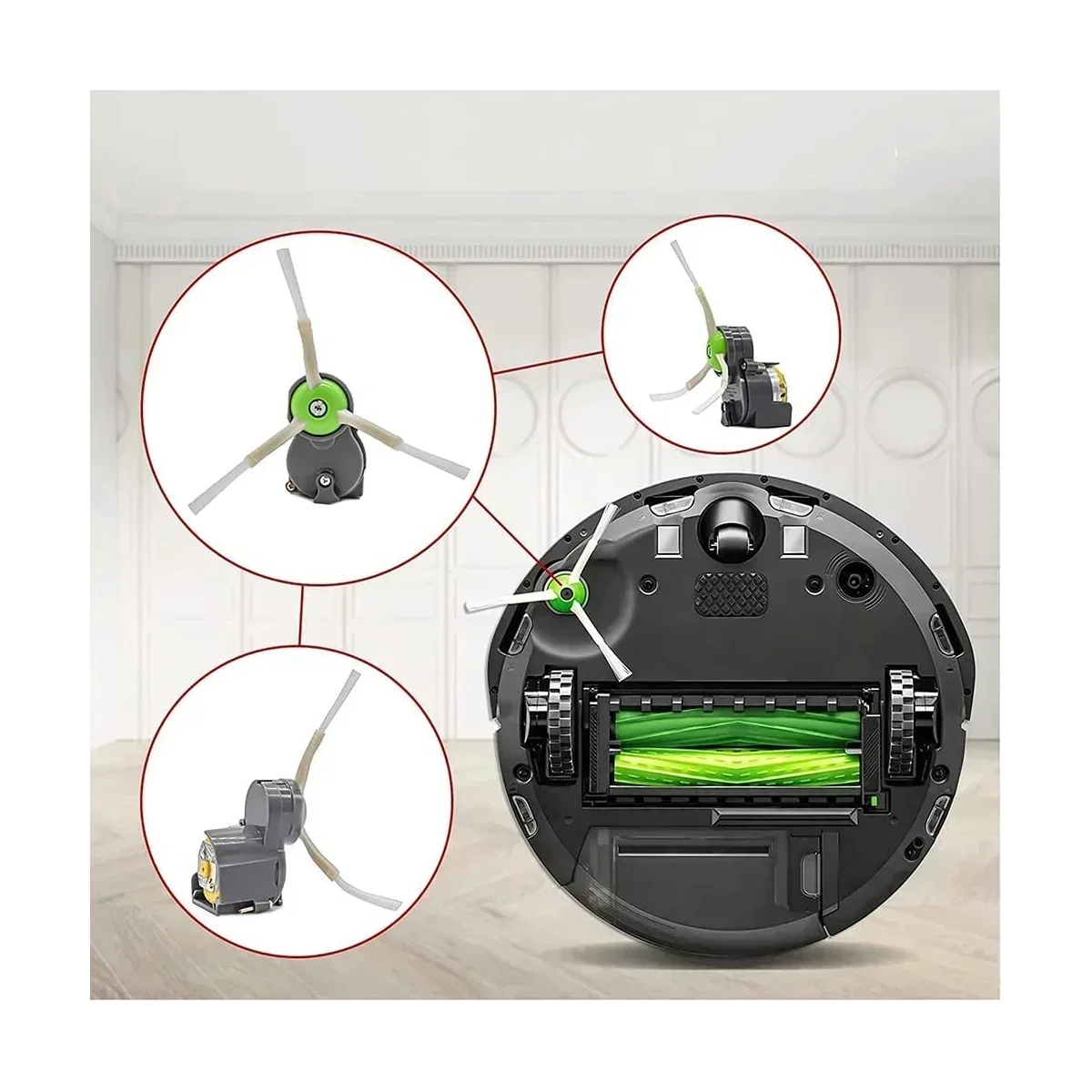 Módulo de Motor con cepillo lateral para Robot aspirador, repuesto para iRobot Roomba Serie 500, 600, 700, 800, 900, I3, i7, E5, E6, E7, J7