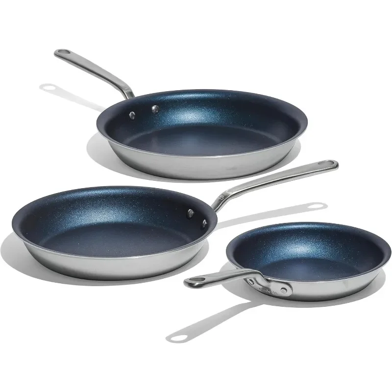 

Made In Cookware - Non Stick Frying Pan Set Stainless Clad - Professional Cookware Crafted