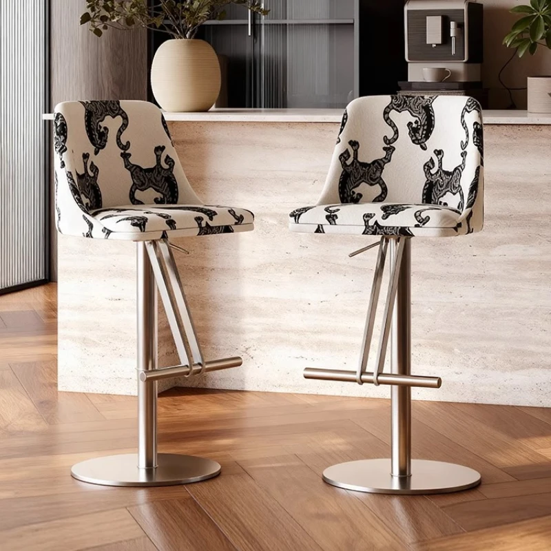 회전식 고급 바 의자 디자이너 조절식 레스토랑 위시본 모던 바 의자 금속 편안한 카데이라 독특한 가구