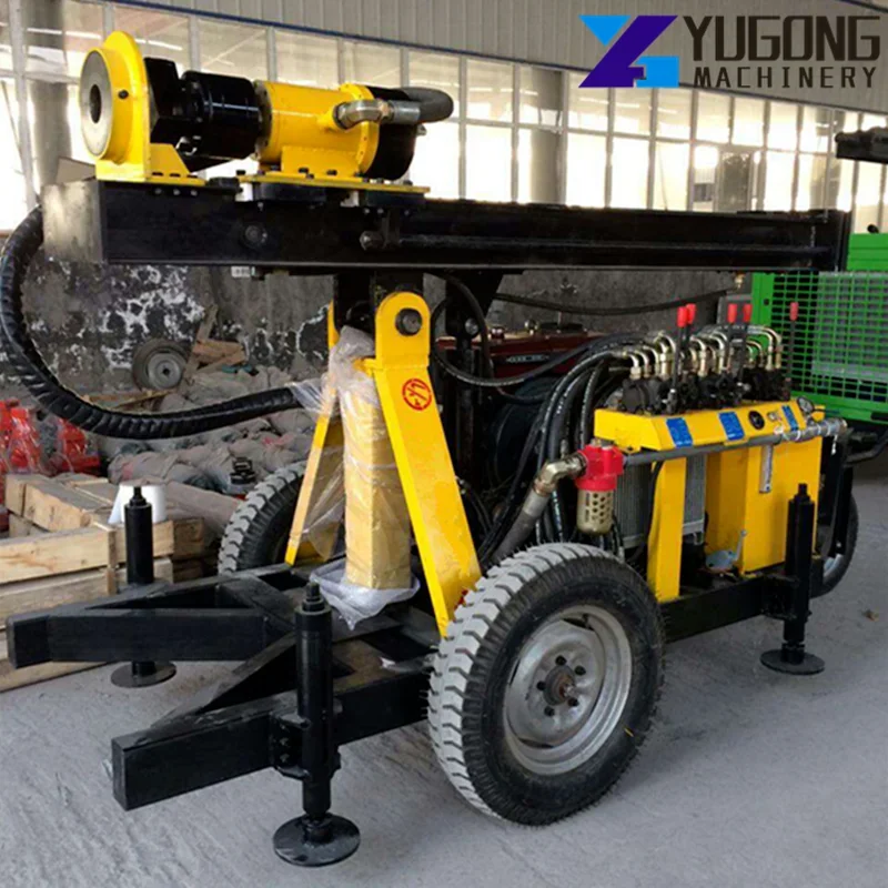 YG-FY130 Water Well Drilling Rig for Sale Mobile Drilling Rig Portable Diesel Borehole Water Well Mine Drilling Rig Machine