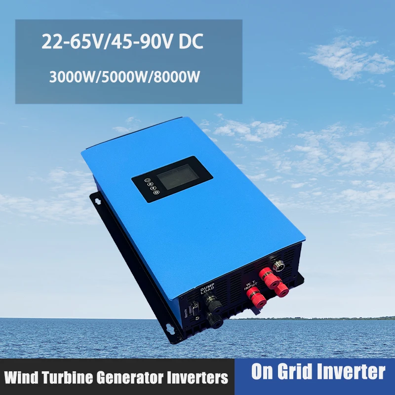 

3000W Wind Energy Grid Tie Inverter Dump Load Resistor MPPT Controller with Limiter WiFi for Wind Turbines Pure Sine Wave