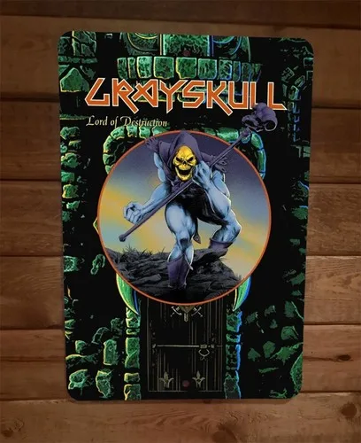 Letrero de pared Grayskull Lord of Destruction Skeletor MOTU Universe