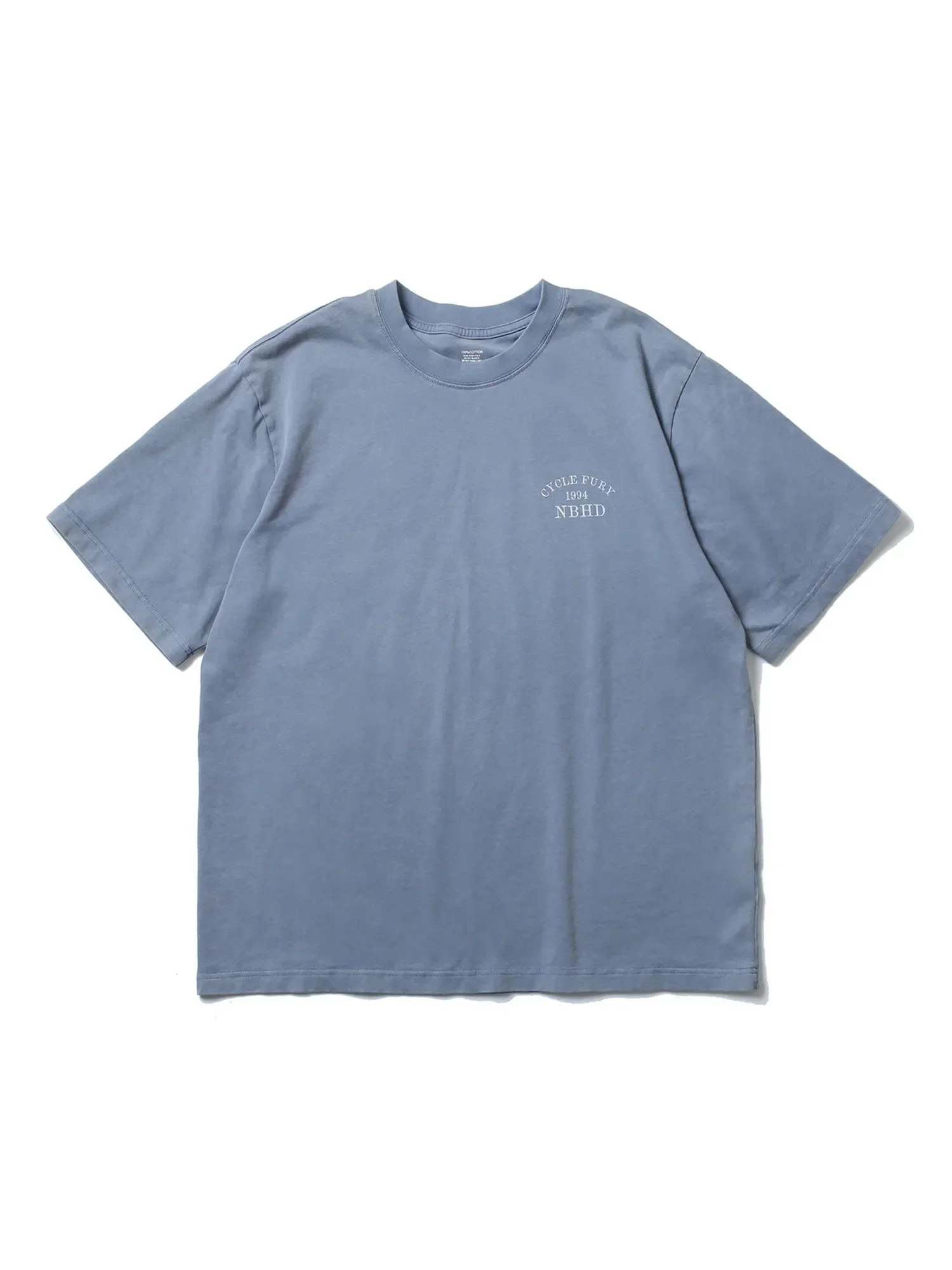 American retro alphabet print high street rock washed old T-shirt