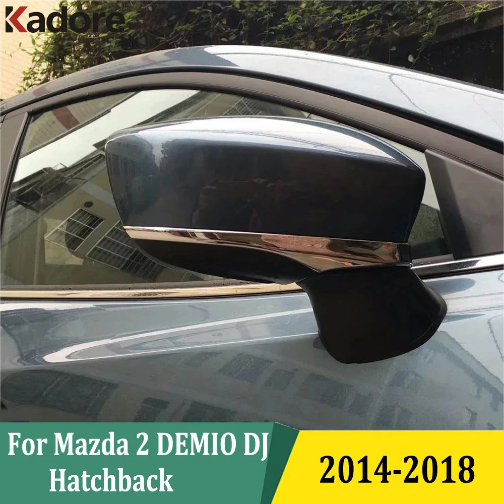 

Для Mazda 2 DEMIO DJ хэтчбек 2014 2015 2016 2017 2018 ABS хромированные автомобильные двери боковые зеркала заднего вида Накладка аксессуары