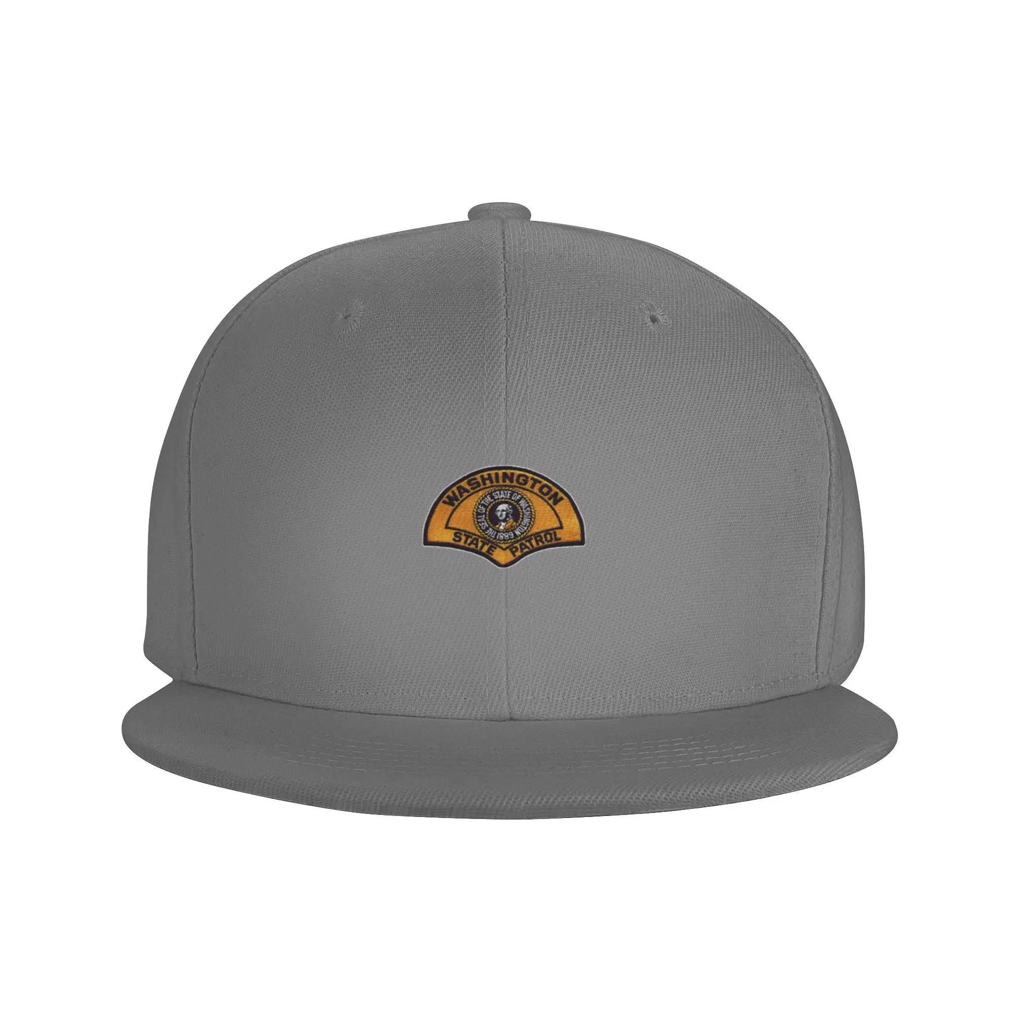 Fashion Washington State Patrol Classic Flat Brim Sun Hat  Unisex Style Cap Men
