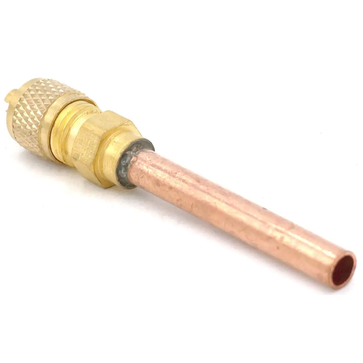 75mm Length Refrigerator Check Filling Valve Fluorine Nozzle Quick Connector