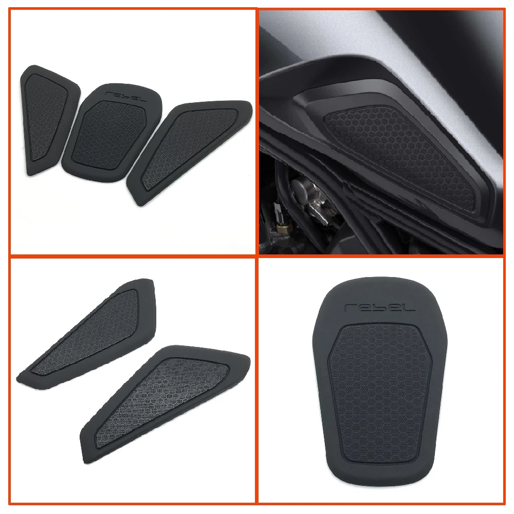 Fit for Honda CMX 1100 Rebel ABS CMX1100 2021 2022 2023 Motorcycle Tank Pad Side Fueltank Traction Knee Grips Anti Slip Pads Kit