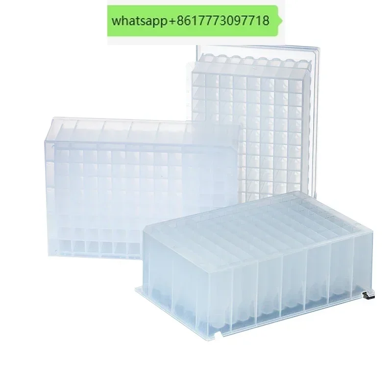 24/48/96-well circular deep-well plate Cell culture storage plate Storage sampling plate PCR square hole Silicone cover