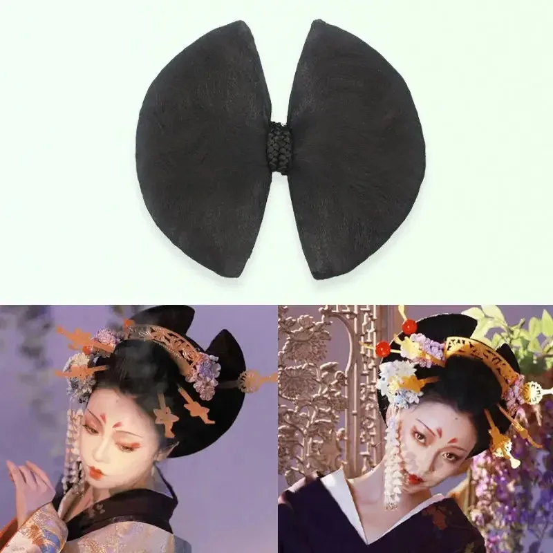 Oiran Kimono Cosplay Hair Accessories For Post-Brain Black Butterfly Headgear Tang Dynasty Headwear Ancient Photography