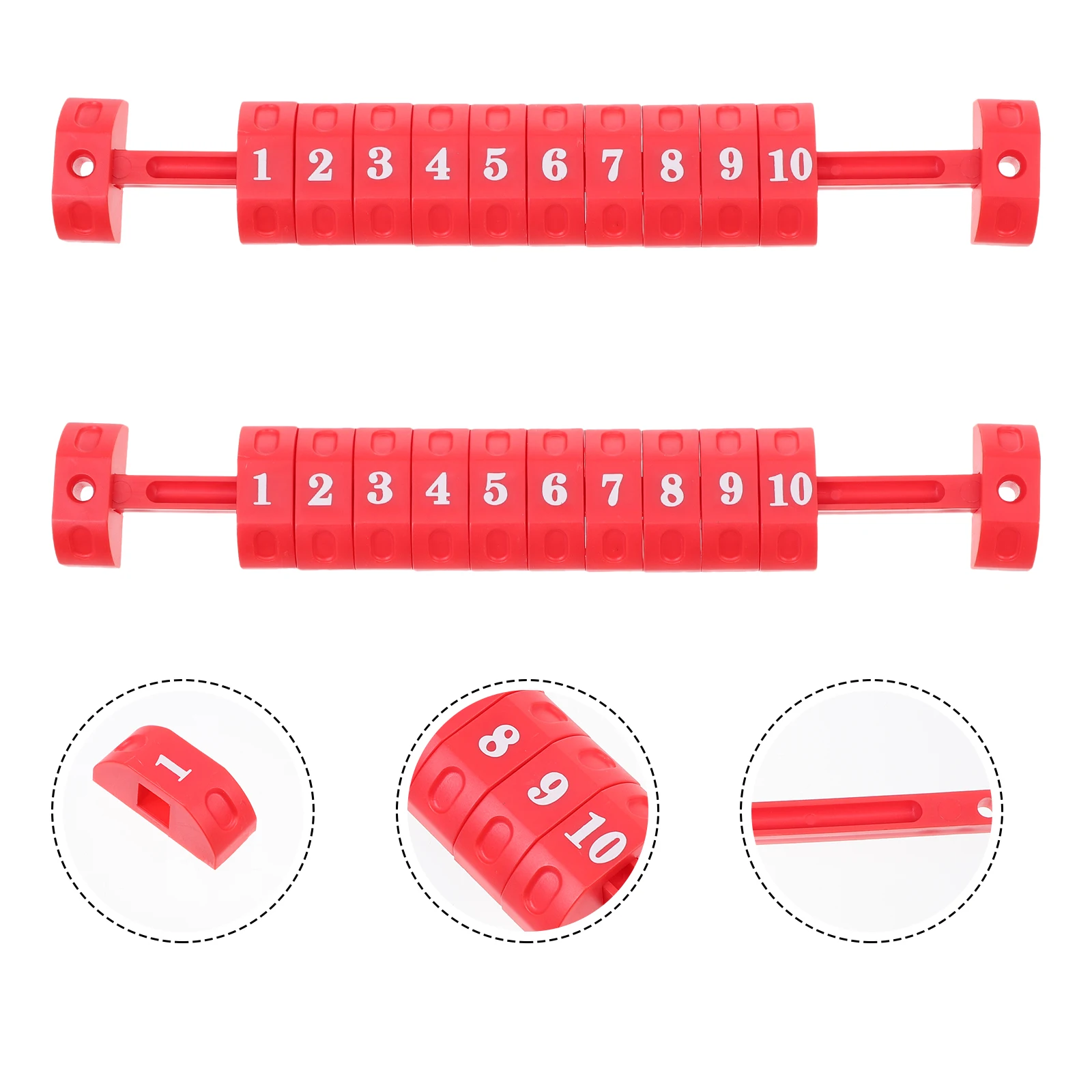 

2 Pcs Football Scorer Game Table Games Counter Scorekeepers for Portable Foosball Dining