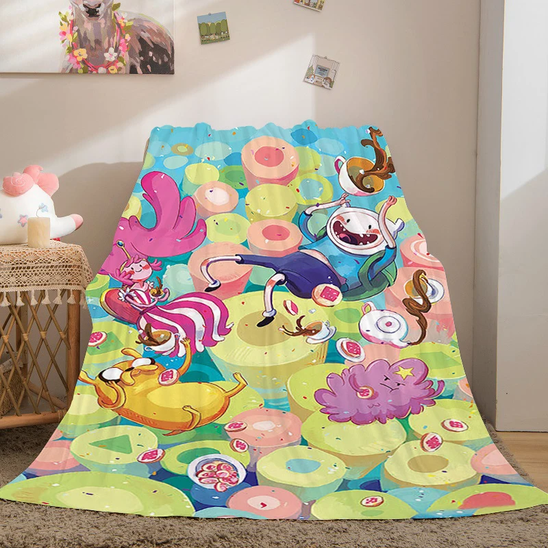 

Nap Blanket Sofa Winter King Size A-Adventures Time Microfiber Bedding Warm Bed Fleece Camping Custom Fluffy Soft Blankets