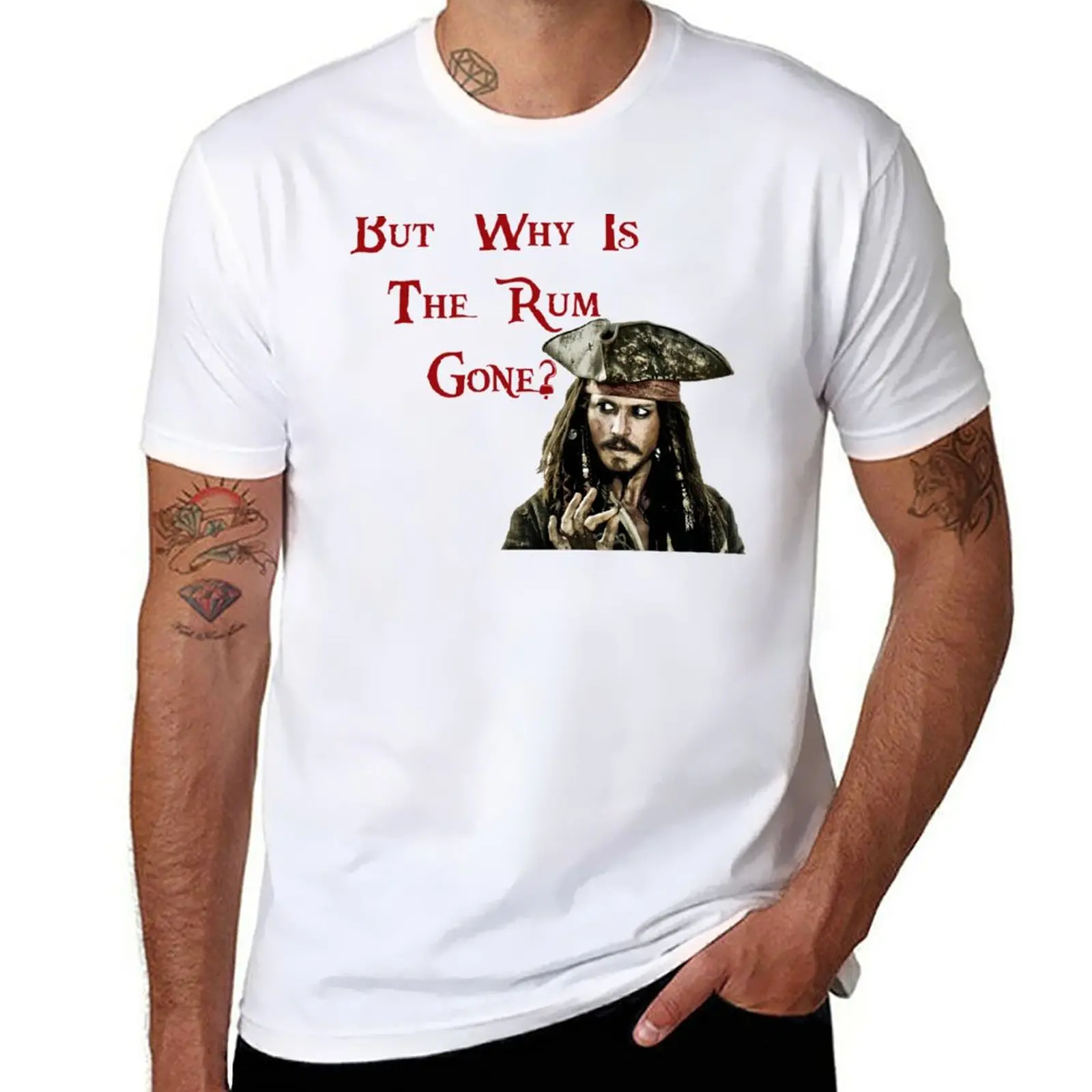 

New But why is the Rum Gone T-Shirt T-shirt short cute clothes man clothes mens workout shirts