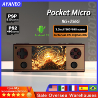 AYANEO Pocket Micro Handheld Game Console 3.5Inch borderless IPS screen Android 13 PSP PS2 game Retro game 8G+256G High-end gift
