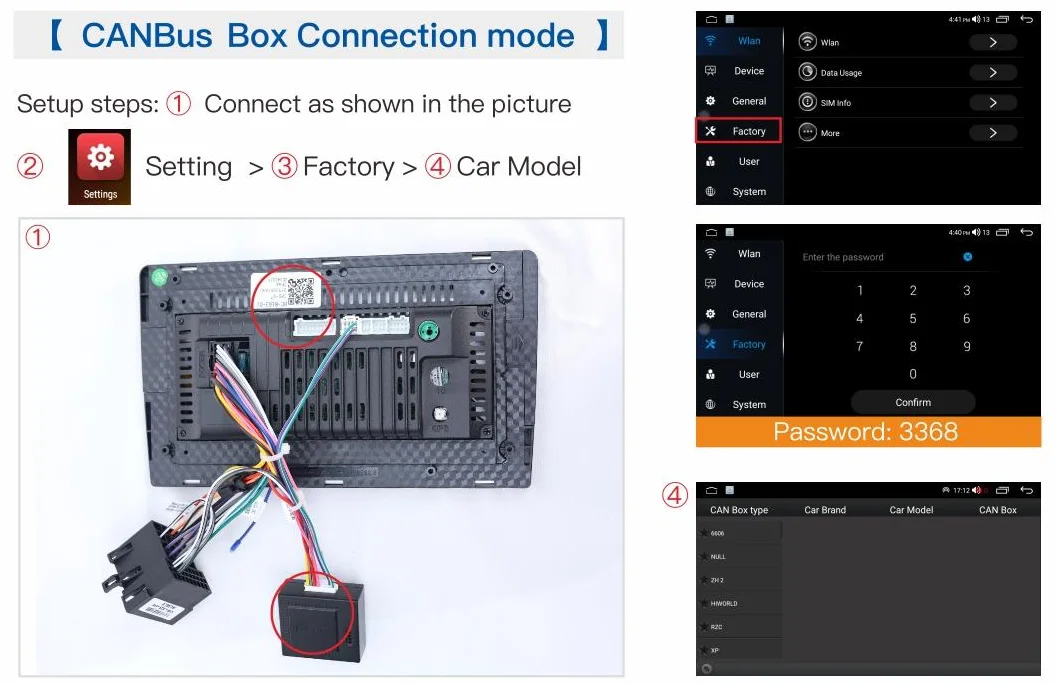 RZ-CANBUS MZD-RZ-05 For 2009 Mazda CX-7 Car Android 16pin Wiring