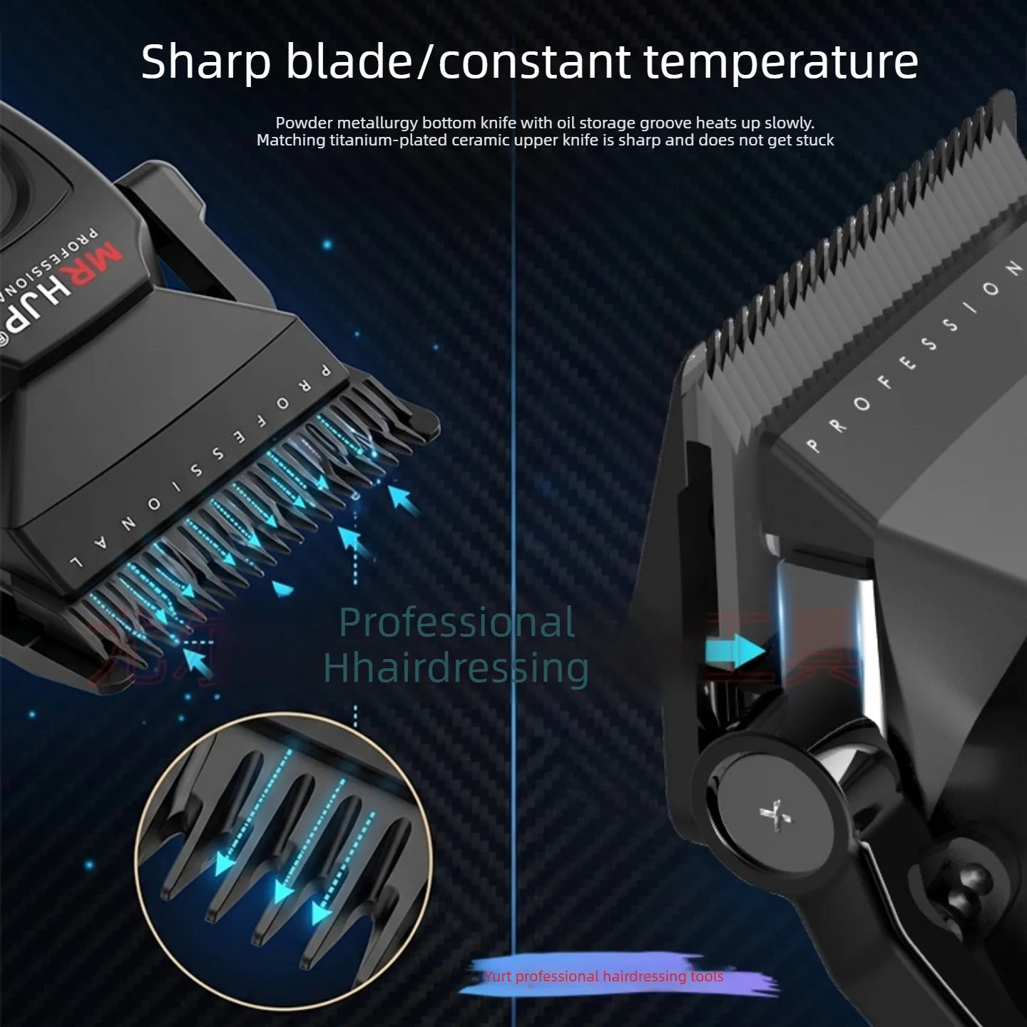 D10pro Professional Electric Hair Clipper Gradient Electric Hair Clipper HJP Main Push Electric Hair Trimmer