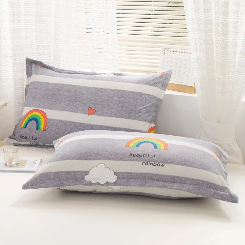 One Pair of Washable Pillowcases, Single Pillowcase Set, 48cm X 74cm, 2 Household Pillowcase Covers