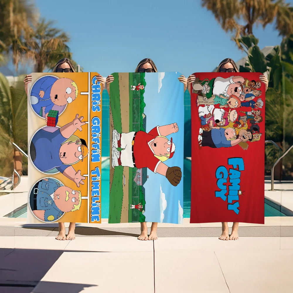 

Cartoon F-FamilyS G-Guys Towel Microfiber Beach Towel Absorbent Quick dry Soft Yoga Swimming Resort Mountain Climbing Towel