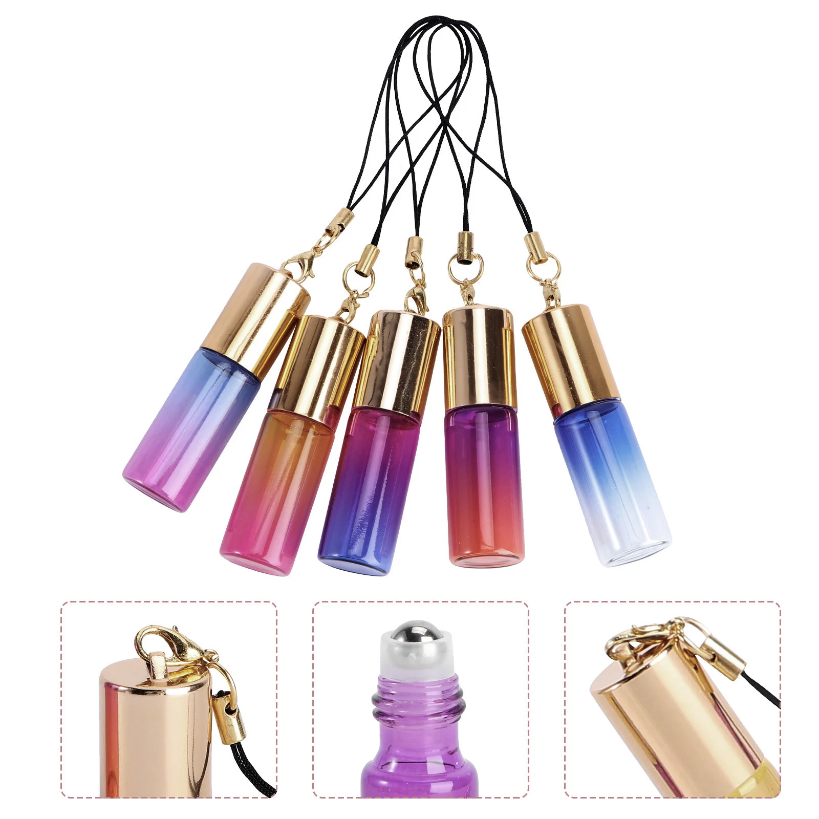 

29 Pcs Roller Ball Bottle Set Mini Perfume Essential Oils with Dropper Aromatherapy Travel Containers for Liquids Empty Bottles