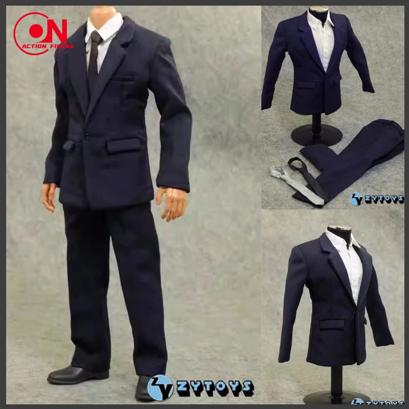 

ZYTOYS ZY5052 1/6 Male Soldier Suit Pants Tie Clothing Set Model Toy Accessories Fit 12'' Action Figure Body In Stock