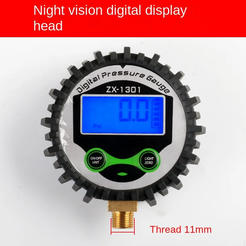 Oil Immersion Digital Display High Precision Tire Pressure Gauge Car Tire Pressure Gauge Tire Barometer Tires Pressure Gun Head