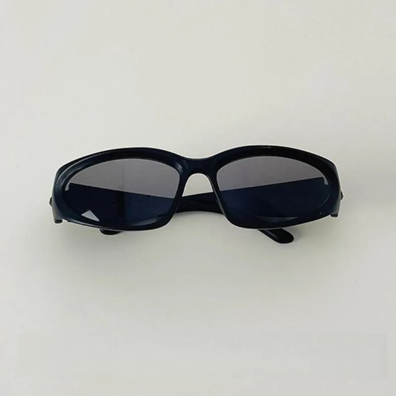 Y2K Kinder Sonnenbrille Modische Persönlichkeit Cat Eye Retro Jungen Mädchen Brille Outdoor Reiten Sport Hip Hop Brillen – Detail 9