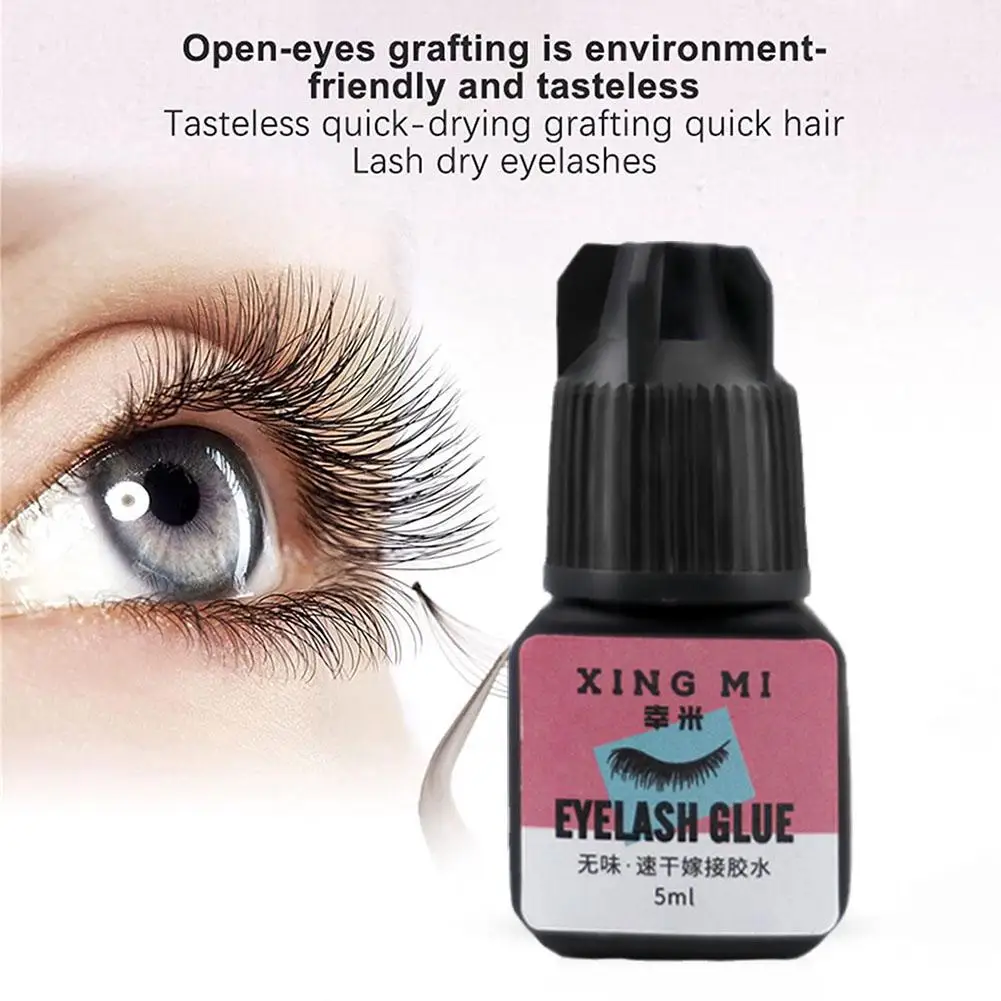 5ml Grafted Eyelashes Extension Glue Waterproof Long Drying Lasting Black Glue Firm Tools Makeup Eyelash Quickily No-irrita R7B9