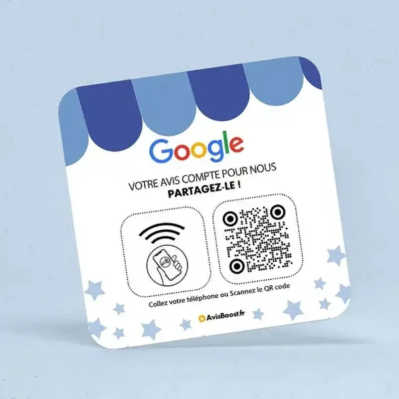 علامة مراجعة Google المخصصة NFC اضغط على رمز المسح الضوئي للوسائط الاجتماعية لوحة رمز الاستجابة السريعة صنبور واحد لافتة رمز الاستجابة السريعة بدون تلامس علامة NFC الاجتماعية #3