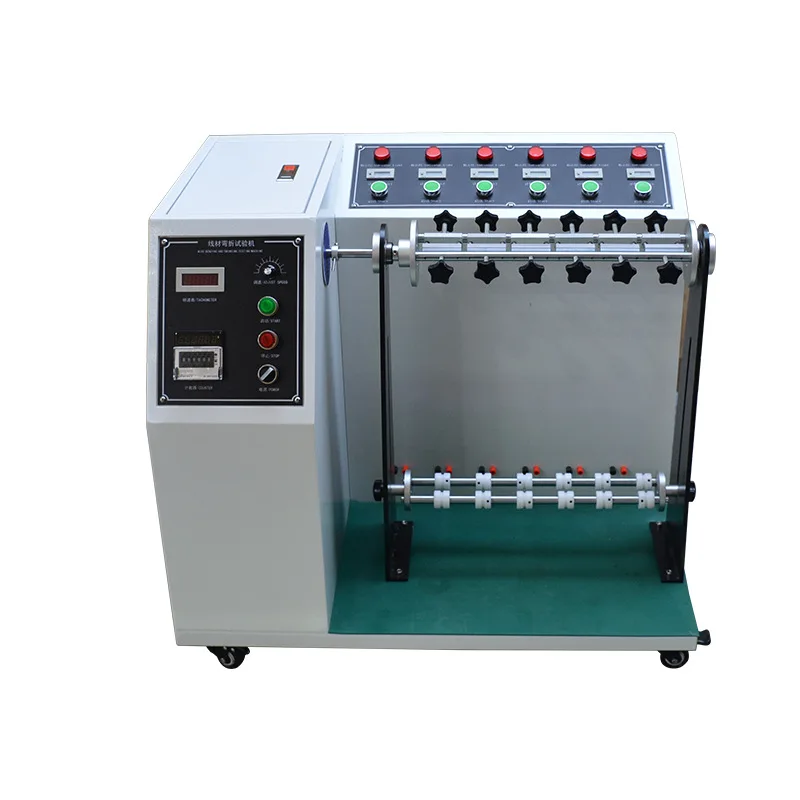 Wire swing tester, plug lead-out wire bending tester, cable repeated bending tester