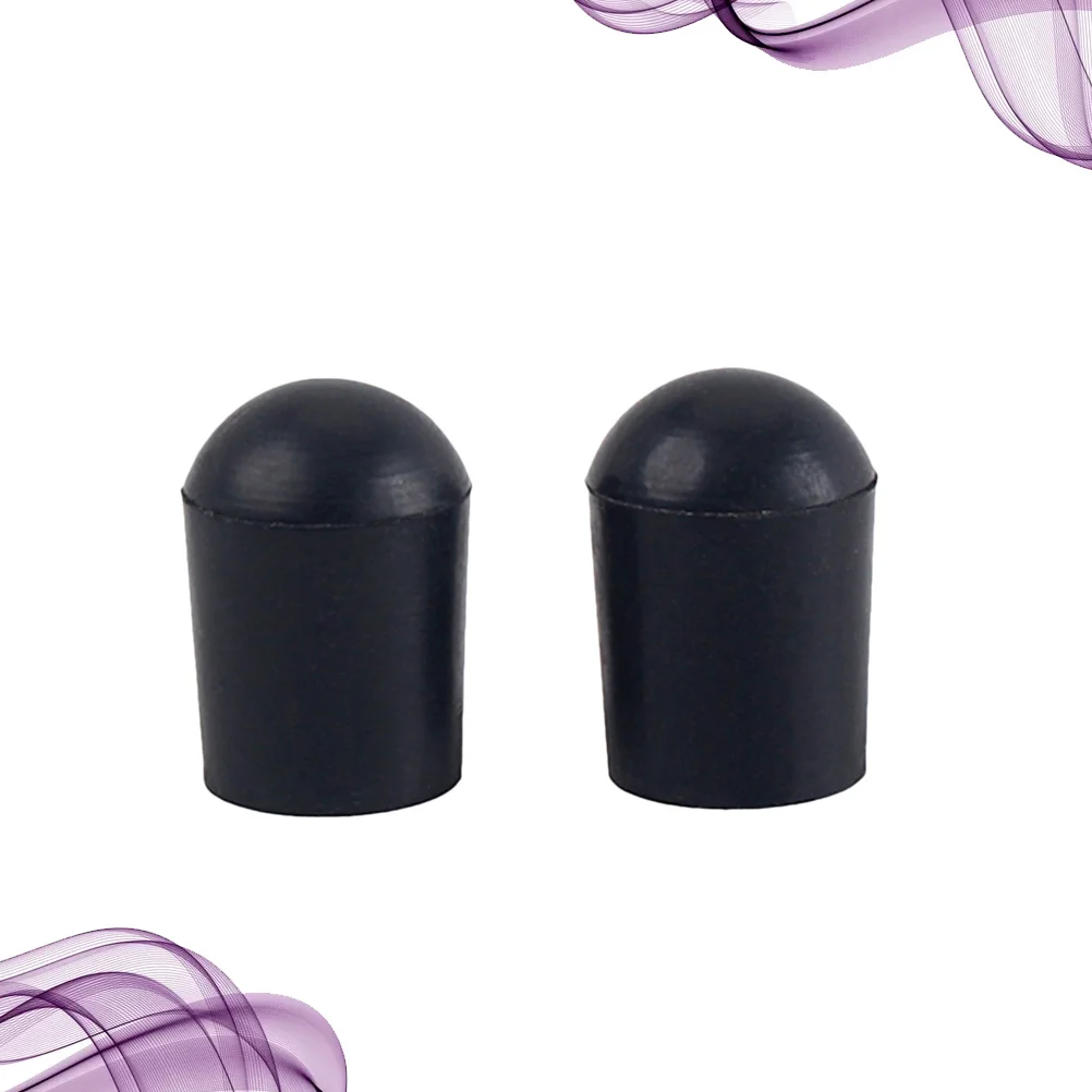 

2Pcs Cello Endpin Tip Protector Polished Durable Rubber Soft Non-Slip Mat for Cello Tail Pin Cap Stringed Parts Black