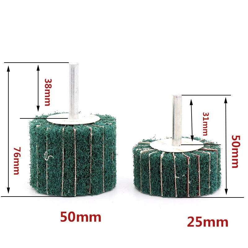 1 قطعة عجلة تلميع تلميع رفرف 120 #   180 #   240 #   320 #   حصى النايلون تجوب قرص جلخ الخشب المعدني 6 مم عرقوب