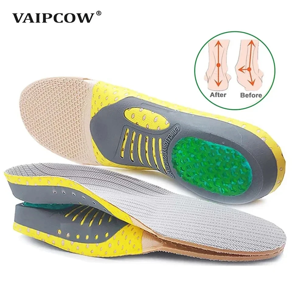 Upgrade Orthotic Gel Insoles Orthopedic Flat Foot Health Sole Pad For Shoes Insert Arch Support Pad For Plantar Fasciitis Unisex