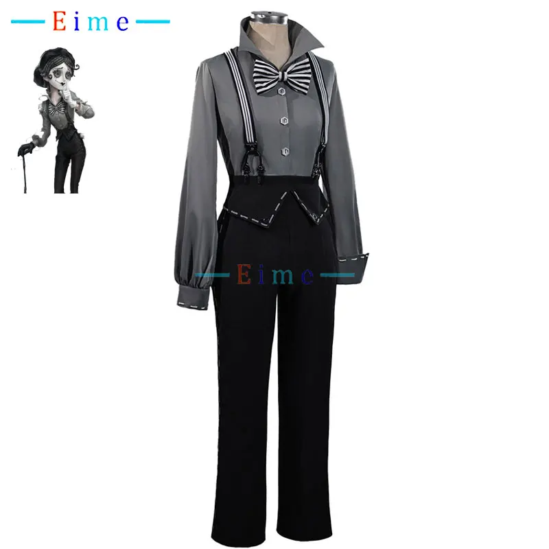 Costume de cosplay Cléo Decroux Artiste Mime Identity V, tenue décontractée pour les survivants du jeu, costume de fête, uniforme d'Halloween, sur mesure