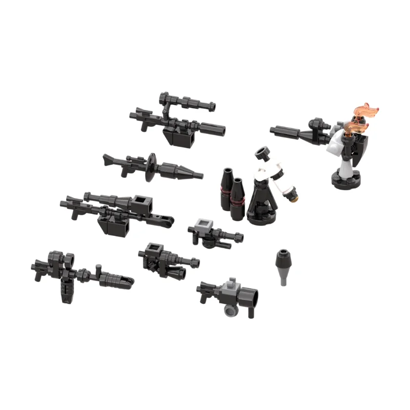 

Universal Weapons Accessory Pack MOC Building Blocks Mini Battle Gear Parts DIY Assembly Bricks Display Toy