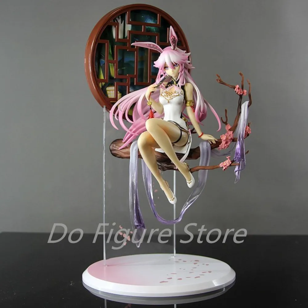 33CM Honkai Impact 3 Yae Sakura Figure PVC Action Anime Doll Model Toy Chinese Style Cheongsam Rabbit Yae Sakura Figure Gifts