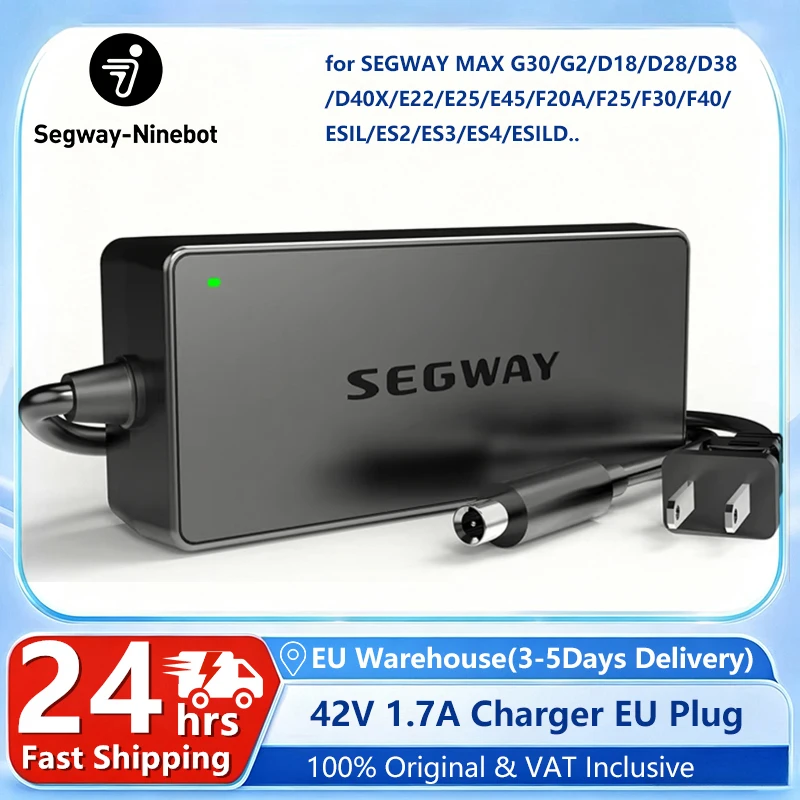 EU-Lager 42V 1.7A Ninebot By Segway Ladegerät für MAX G2 G30 ES2 ES4 G30LP F40 F2 für Xiaomi M365/Pro Elektroroller Original 71W Ladegerät Ersatzteile