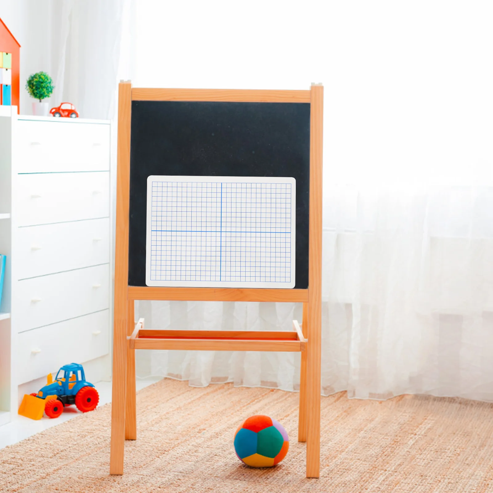 لوحة مسح جافة على الوجهين، خطوط شبكية صغيرة محمولة من البلاستيك، لوحة ملاحظات قابلة لإعادة الاستخدام، سبورة بيضاء مكتبية لتخطيط الرسم