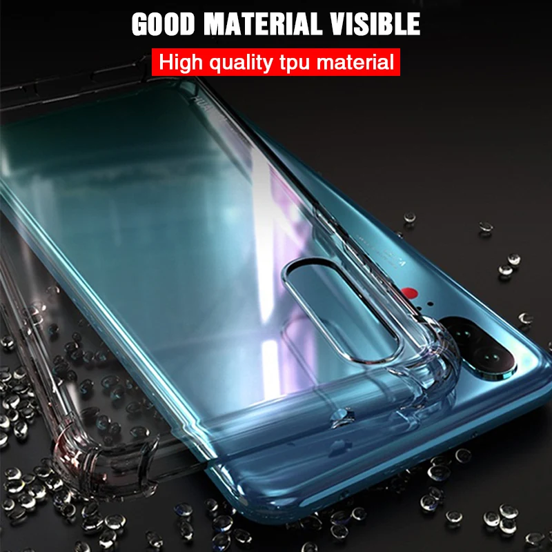 Soft Silicone Shockproof Phone Case For Huawei Nova 3 3e 3i 4 4e 5 5Z 5I  6 7 Pro SE 7i AirBag Anti Knock Transparent Back Cover view 2