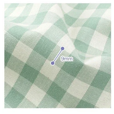 Japanese Korean Style Pure Cotton Fabric Striped Checkered Solid Color Bed Sheets Tablecloths Pillows Sofas Bed Curtains Fabric