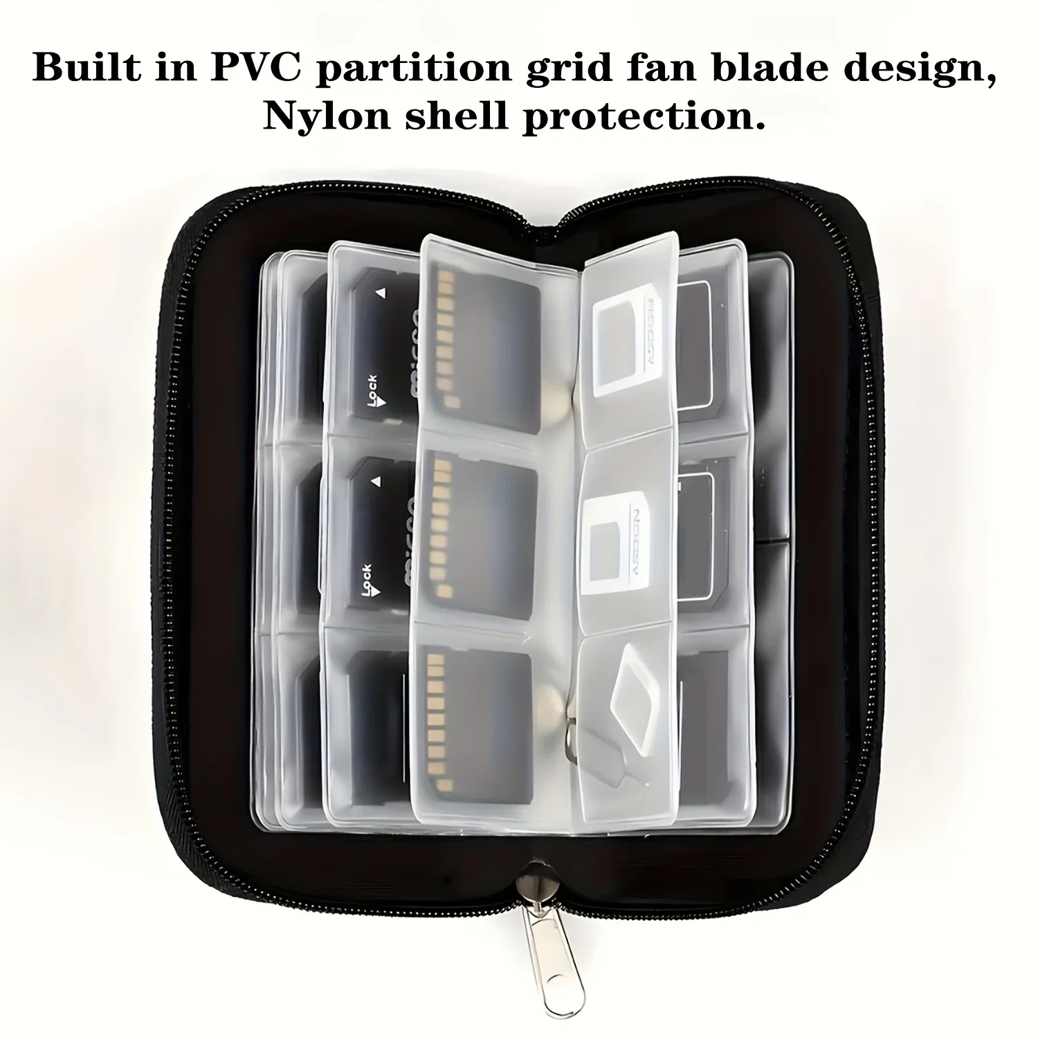 Memory Card Storage Bag Carrying Case Holder Wallet 22 Slots for CF/SD/Micro SD/SDHC/MS/DS Game Accessories memory card box image 5