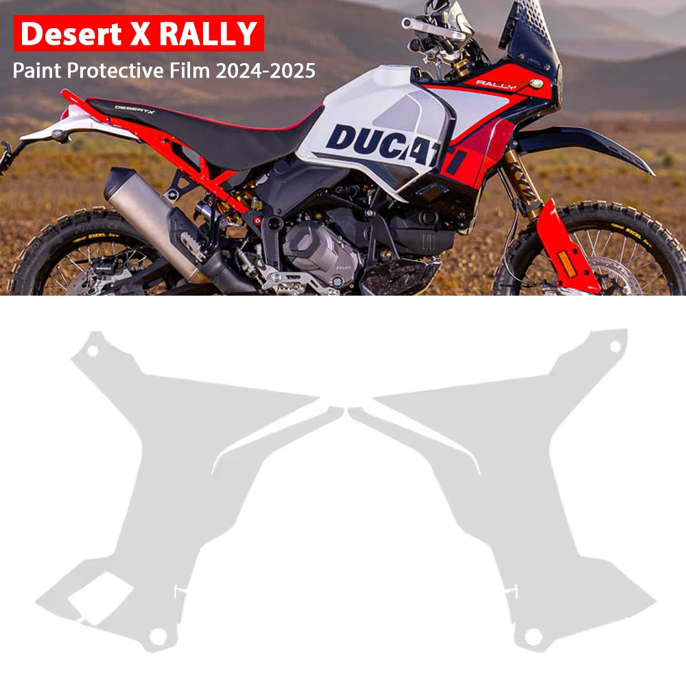 

For DUCATI DESERT X RALLY 2024-2025 TPU Paint Protective Film Fits DesertX Rally Motorcycle PPF Fairing Protection Stickers