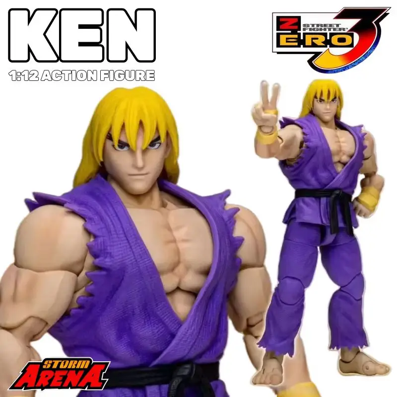 

Оригинальная фигурка Storm Toys Street Fighter 3, экшн-фигурка 2025 Wf, ограниченная версия, оригинальная коллекция, модель Ryu Ken из ПВХ, игрушка
