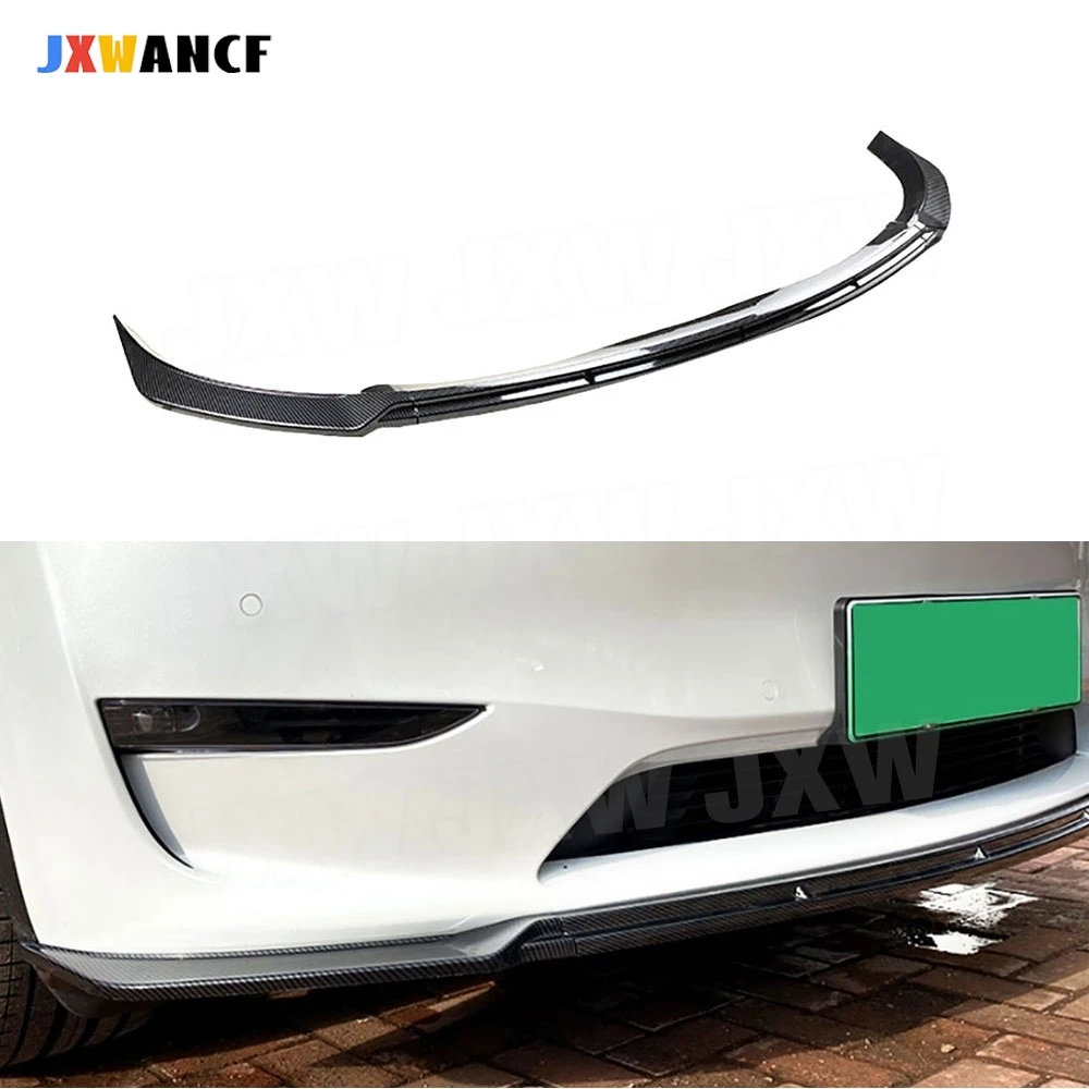

JXWANCF ABS Car Front Bumper Lip Chin Spoiler for Tesla Model Y 2020+ Front Bumper Extension Car